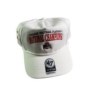 47 Ohio State Buckeyes 2025 National Champions Hitch Hat Mens OSFA White